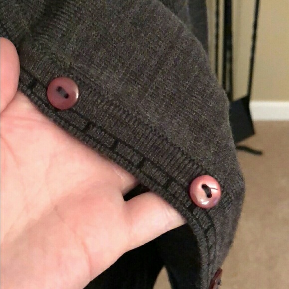 Gray cardigan w/ built in undershirt 2pc in 1 - Picture 5 of 5